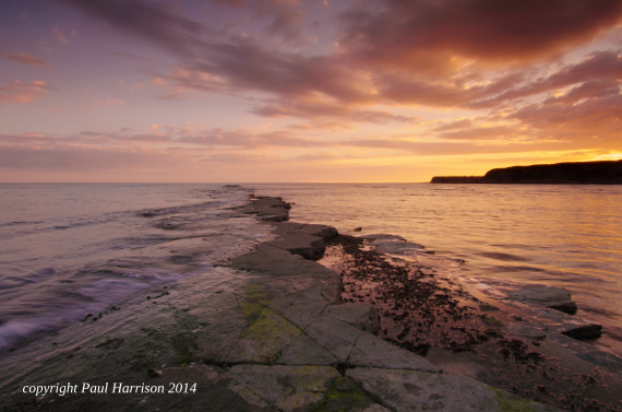 Kimmeridge Bay, sunset, April 2014